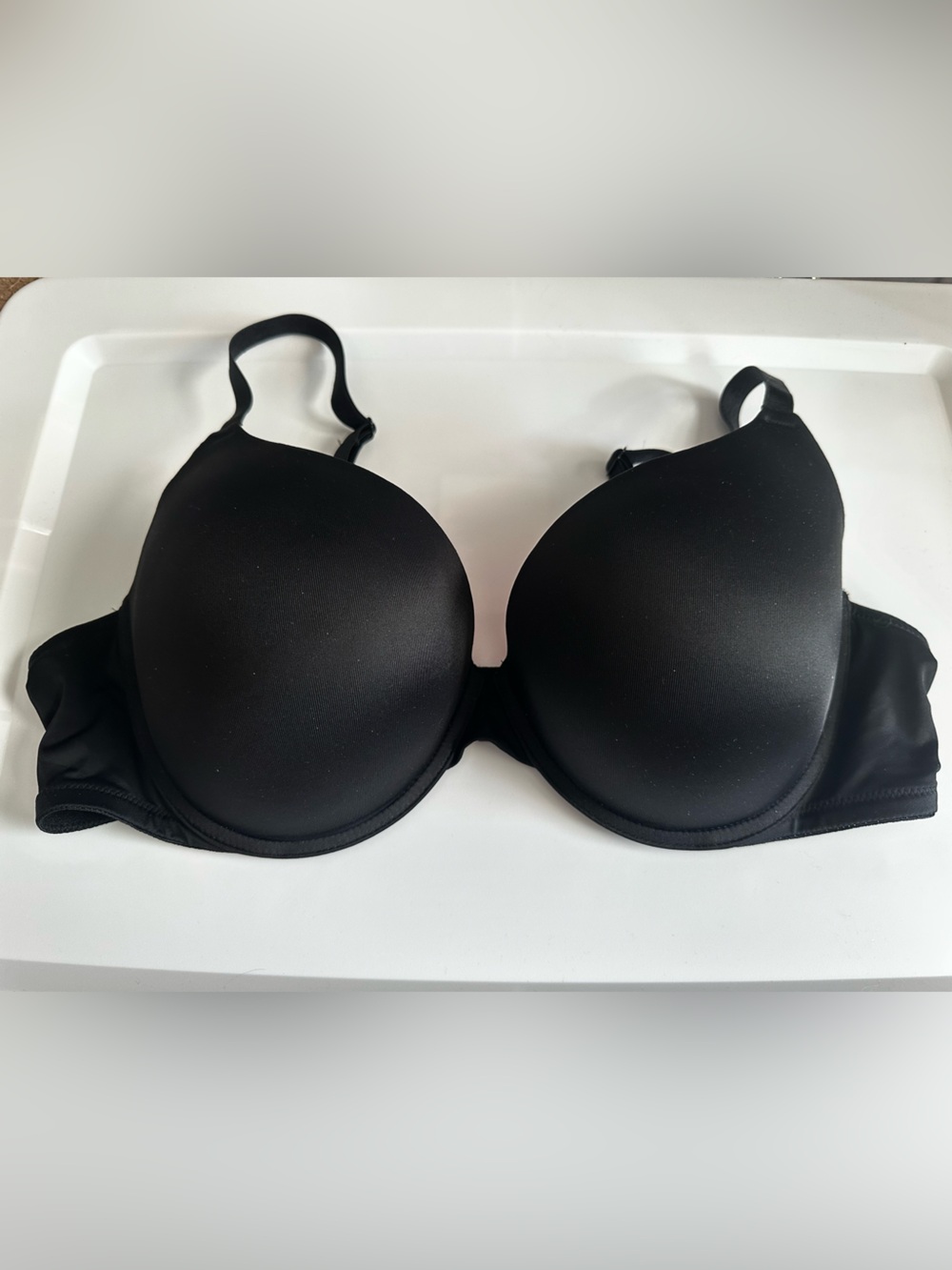 PINK Victoria's Secret Black T-Shirt Push-Up Bra